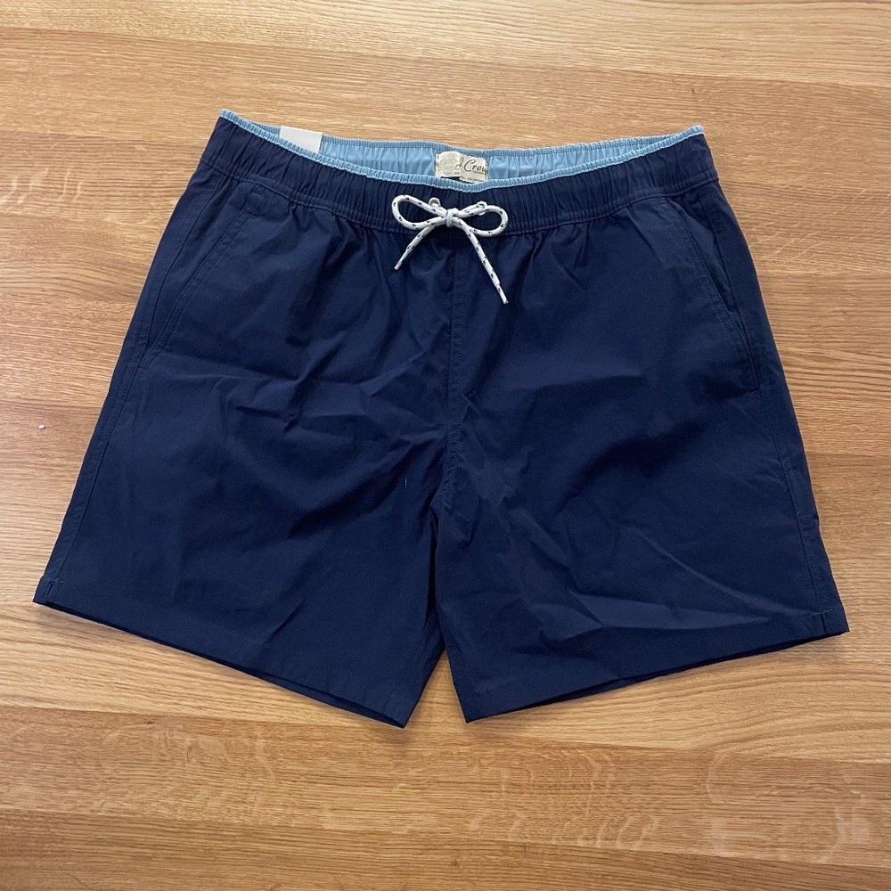 J. Crew 6" Stretch Swim Trunk in Navy